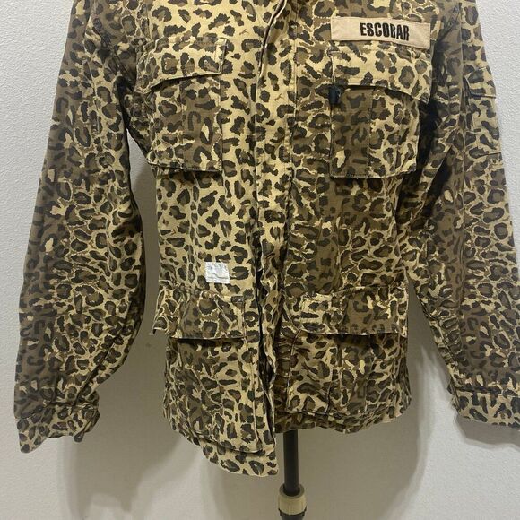 Magic Stick Military Camouflage Jacket No Size Tag See Measurements - Picture 4 of 12